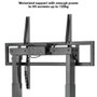 TOOQ FSM02-B Soporte de suelo eléctrico con ruedas para TV de 55 a 100 pulgadas, hasta 120 kg, ajuste de altura motorizado con mando a distancia